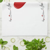 Langue d'amour - Serviettes de cuisine (Plié)