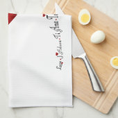 Langue d'amour - Serviettes de cuisine (Quart Plié)