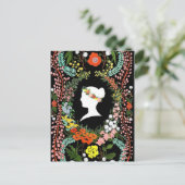 Langue des fleurs carte postale vierge (Debout devant)