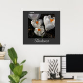 Langue des fleurs Crocus Gladness Poster (Bureau à domicile)
