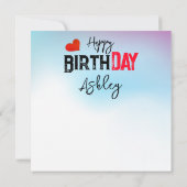 Langue des signes de la fourmi brillante carte d'a (Dos)