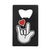 Langue des signes I Love You Sign (Dos)