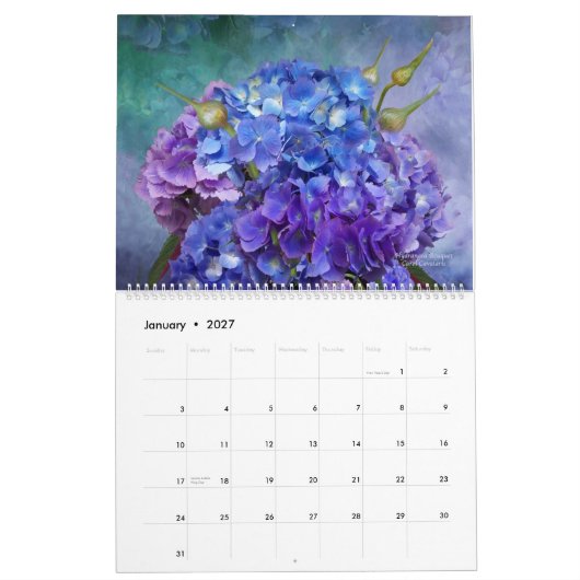 Langue du calendrier Romance 2015 de 2 arts de (Jan 2027)
