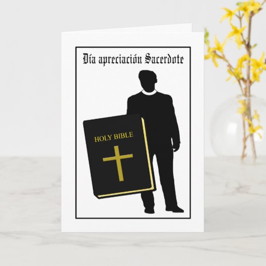 Langue espagnole - carte de jour d'appréciation de (Fleur jaune)