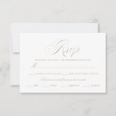 Langue espagnole Nuestra Boda Carte RSVP (Devant)