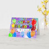 Langue Sourde Bonne Carte de voeux d'anniversaire (Fleur jaune)