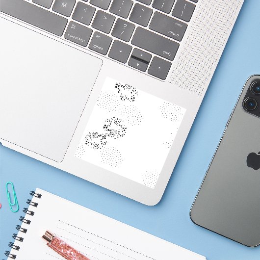 Langue, Sticker en vinyle coupé sur mesure à la dé (Ordinateur portable avec iPhone)