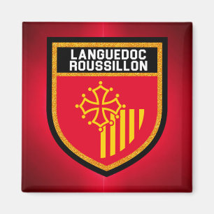 Languedoc-Roussillon Flag Magneet