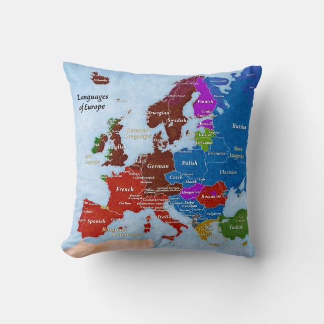 Langues de coussin de l'Europe (Recto)