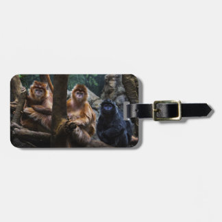 Langur Monkey Bagagelabel