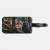 Langur Monkey Bagagelabel (Achterkant horizontaal)