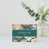 Langwerpachtergrond, goudgrens visitekaartje (Staand voorkant)