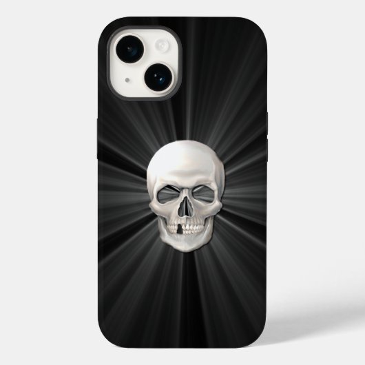 Langwerpige 3D-schedel Case-Mate iPhone Case (Achterkant)