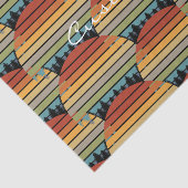 Langwerpige gestreepte zon met bomen Thunder_Cove Tissuepapier (Detail)