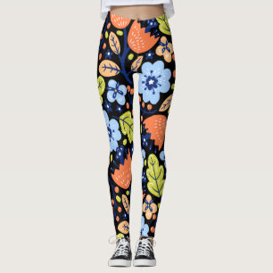 Langwerpige kleurrijke schittering leggings