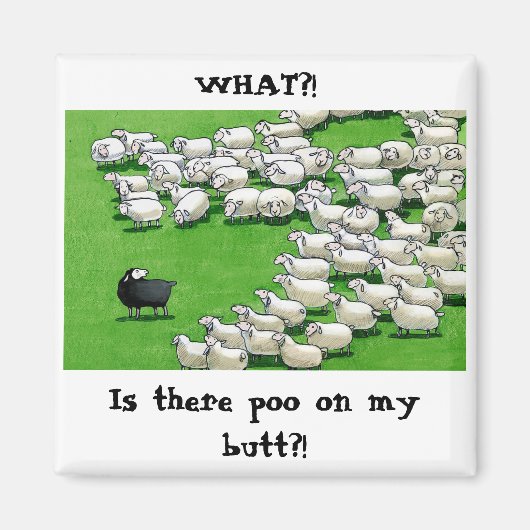 Langwerpige lamp: nette Butt Magnet Magneet (Voorkant)