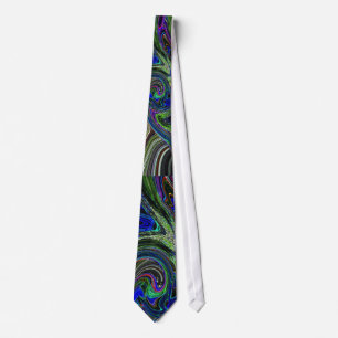 Langwerpige onderzee vortex Necktie Stropdas