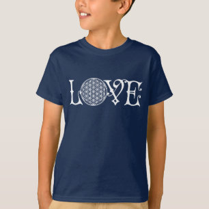 Langwerpige tattoo - witte vetlaag t-shirt