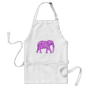 Langwerpolifant - amethyst paars standaard schort