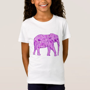 Langwerpolifant - amethyst paars t-shirt