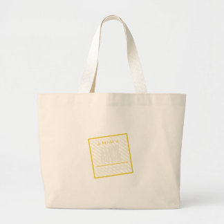 Langzaam Aan Waarschuwingsstreep Jumbo Boodschappe Grote Tote Bag