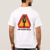 Langzaam bewegend menselijk gebarentaal t-shirt (Achterkant)