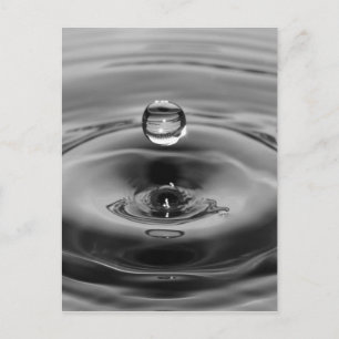 Langzaam bewegingskunstontwerp water briefkaart