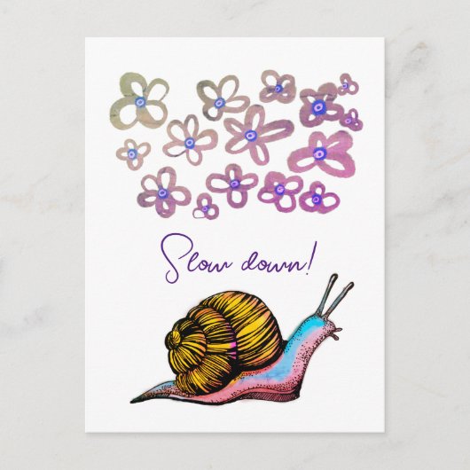 Langzaam briefkaart (Voorkant)