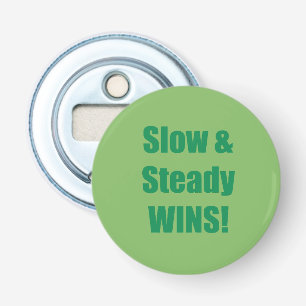 Langzaam en gestaag WINT! Button Flesopener