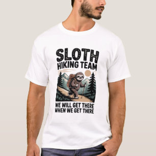 Langzaam en Gestadig Luiaard Wandelteam T-shirt