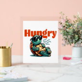 Langzaam en hongerig - Cool Turtle Acryl Bord (Huwelijk)