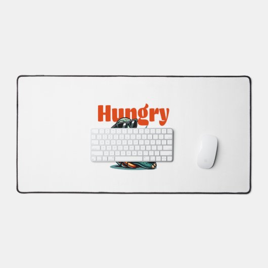 Langzaam en hongerig - Cool Turtle Bureaumat (Keyboard & Muis)