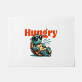 Langzaam en hongerig - Cool Turtle Deurmat (Voorkant)