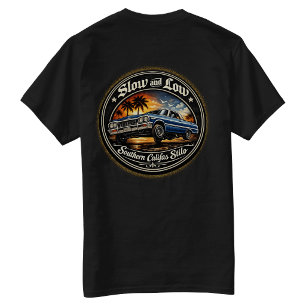 Langzaam en laag Califas Stilo achteraan bedrukt T-shirt