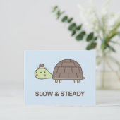 Langzaam en ononderbroken briefkaart (Staand voorkant)