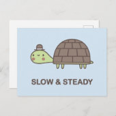 Langzaam en ononderbroken briefkaart (Voorkant / Achterkant)