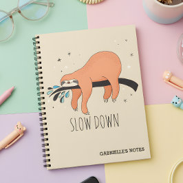 Langzaam - Funny Sloth Notitieboek