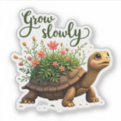 Langzaam groeien Sticker (Voorkant)