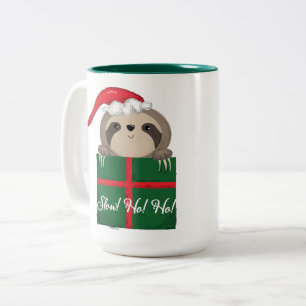 Langzaam! Ho! Ho! Sleuf Tweekleurige Koffiemok