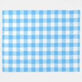 Langzaam-levend Zomer Sky Check Fleece Deken (Voorkant (Horizontaal))