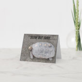 LANGZAAM MAAR ZEKER TURTLE VERZENDT *70e BIRTHDAY* Kaart (Voorkant)