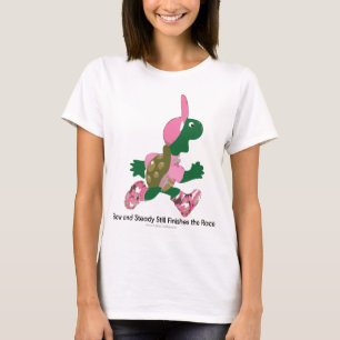 Langzame en Regelmatige het lopen schildpad T-shirt