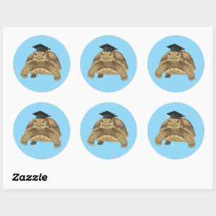Langzame gestage grad sticker - schildpad aangepas
