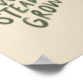 Langzame gestage groei - Inspirerend prijsopgave - Poster (Hoek)