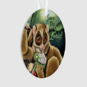 Langzame Loris Smoothie Ornament (voorkant)