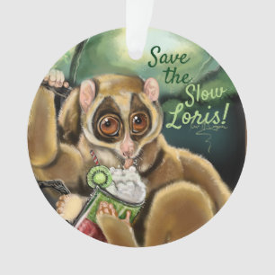 Langzame Loris Smoothie Ornament