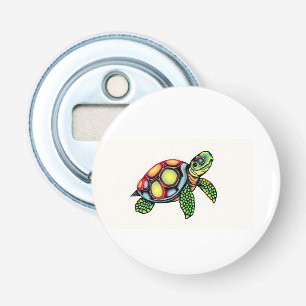Langzame Maar Legendarische Schildpad Button Flesopener