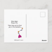 Langzame omlaag_ Briefkaart (Achterkant)