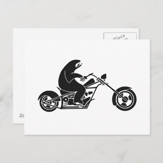 Langzame sleuf op een snelle bike briefkaart (Voorkant / Achterkant)