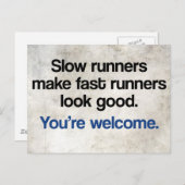 Langzame start briefkaart (Voorkant / Achterkant)